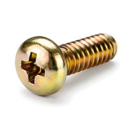 Parafuso Phillips Maquina M6X10MM Cabeca Panela Bicromatizado (Pacote com 500Pc)