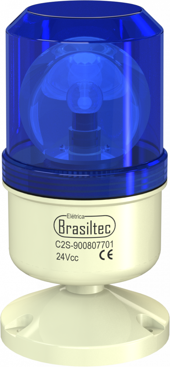 【YO-KI@ 】 Sinalizador Giratorio Tipo Giroflex - Modelo AZUL 24VCC