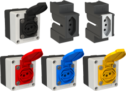 Tomada Monofasica para Trilho DIN