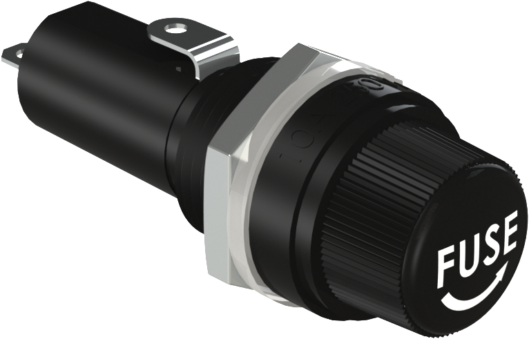 Porta Fusivel Furo 12Mm para Fusiveis 5X20Mm | Brasiltec - Maior
