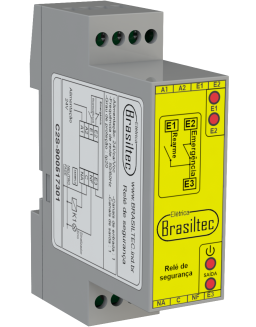 Rele de Segurança Brasiltec 24Vcc