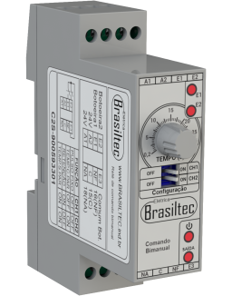 Rele de Comando Bimanual Brasiltec 24Vcc