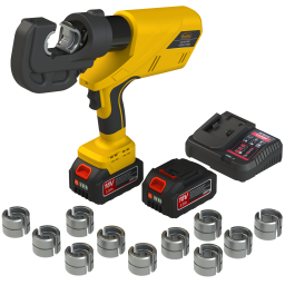 Alicate Hidráulico com Bateria para Prensar Terminais de Compressão e Cortar Cabos - Série 2