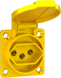 Tomada de Embutir 2P+T 10/20a Padrao Brasileiro | Brasiltec