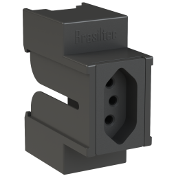 Tomada Montagem Em Trilho DIN (220V 10A) e (110V 15A). - Série 1