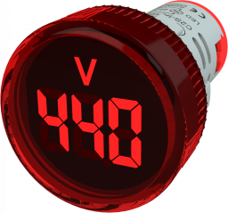 Voltimetro Digital 22Mm | Brasiltec - Maior distribuidora de