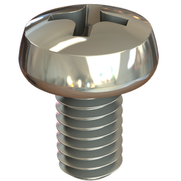 Parafuso Phillips Maquina M6X10MM Cabeca Panela Bicromatizado (Pacote com 500Pc)