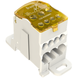 Bloco de Distribuicao Amarelo 8 Furos 80A