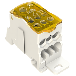Bloco de Distribuicao Amarelo 8 Furos 160A