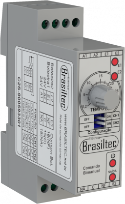 Rele de Comando Bimanual Brasiltec 24Vcc