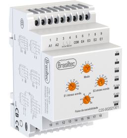 Relé de Nível Configurável - Alimentação 24Vca/Vcc até 240Vca/Vcc - 4 Eletrodos